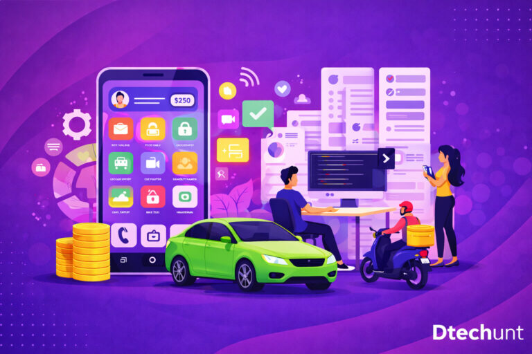 Gojek Clone Development Companies - Dtechunt