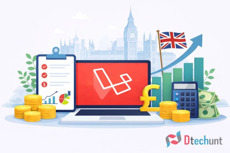 Laravel development companies cost uk- dtechunt